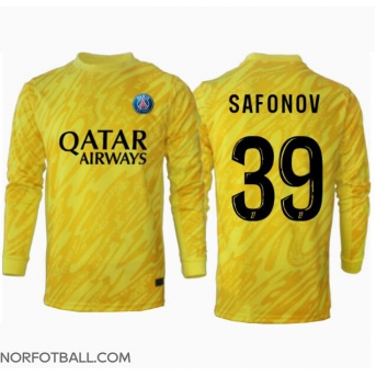Billige Fotballdrakt Paris Saint-Germain Matvei Safonov #39 Keeper Replika Tredjedrakt 2024-25 Langermet